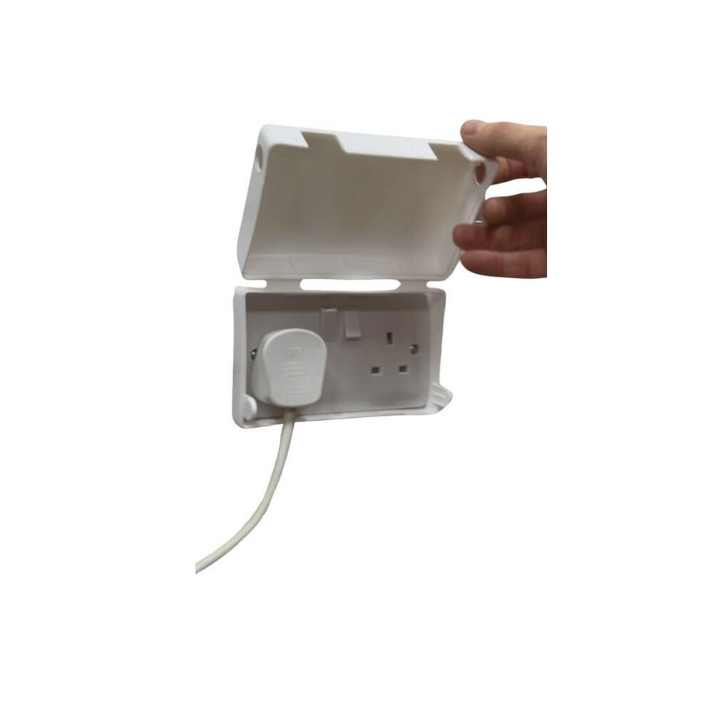 Babysecurity Electric Plug Socket Cover (4 Pack, Double) Prevents Tampering Accidents, Ideal For Home, School And Nurseries - White Uk 3 Pin Plug