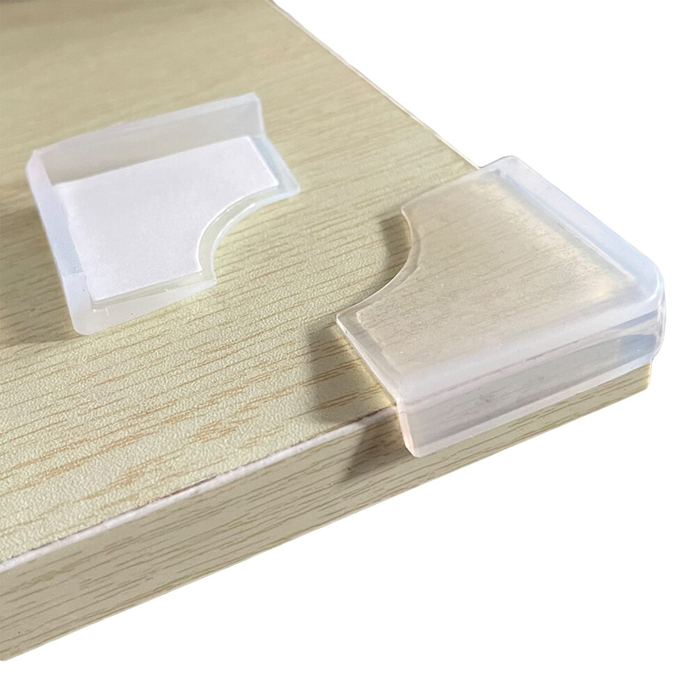 Angloria Food-Graded Silicone Corner Protector, Baby Proofing Corners Edge Guards, Pre-Tape Adhesive Soft For Kids Safety, Child Table Cabinets Furniture