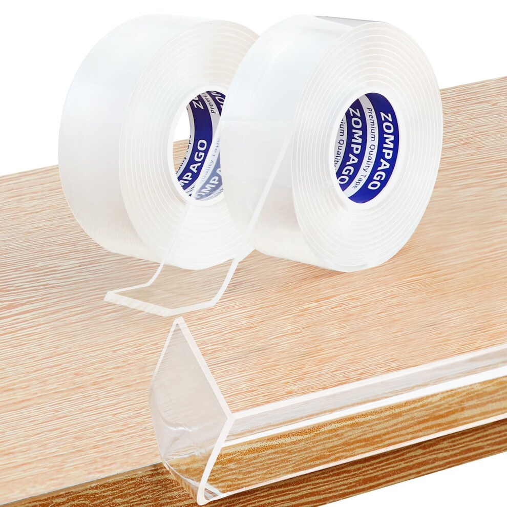 2Roll Clear Soft Edge Protector Strip,Strong Adhesive Furniture Strip, 2M X 3Cm X 2Mm, Transparent Corner & Edge Guard For Baby Zompago