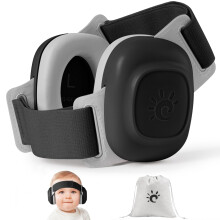 Baby Ear Defenders, Noise Reduction Earmuffs for 0-48 Months,SNR 27dB, Soft Earpads,Adjustable Headband,Comfortable Toddler Headphones Against Hearing