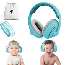 Aolso Baby Ear Defenders, 2-in-1 Baby Ear Defender for Babies and Toddlers up to 36 Months, Noise Reduction Earmuffs, Infant Noise Canceling