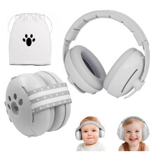 YingErTool 2-in-1 Baby Ear Defender for Babies and Toddlers up to 4 Years, Noise Reduction Adjustable Earmuffs, Comfortable Baby Headphones At