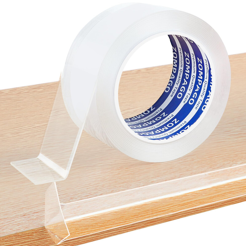 Clear Soft Edge Protector Strip, Strong Adhesive Furniture Strip 4M X 5Cm, 1Mm Thick, Transparent Corner & Edge Guard For Baby Proofing,Safety Zompago