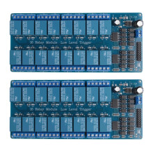 2X 16 Channel 12V Relay Module with Optocoupler Low Level Trigger Expansion Board for Raspberry Pi