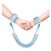 Anti Lost Wrist Link, WSZCML Toddler Safety Leash with Key Lock, Reflective Child Walking Harness Rope Leash for Kids/Babies (Blue 2M/6.5ft)