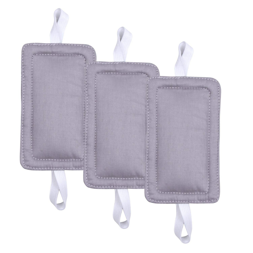 3 Pack Door Silencer Door Jammer Door Closer Cushion 3.25 X 5.5 Inch Grey Icobuty