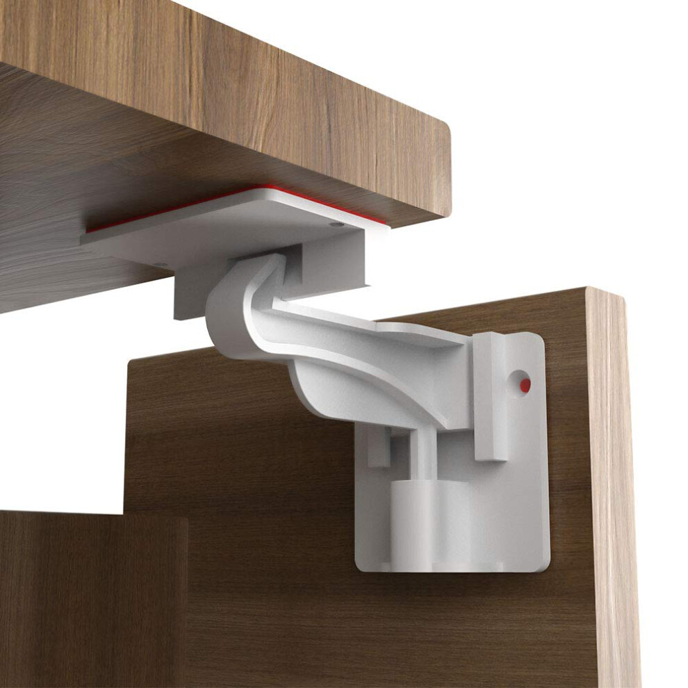 Child Cupboard Lock - Safety Cabinet Locks For Babies - Children Kitchen Cupboard Lock In Kitchen - Baby Proofing Drawer Locks Safety Kit Latches - No Calmyotis