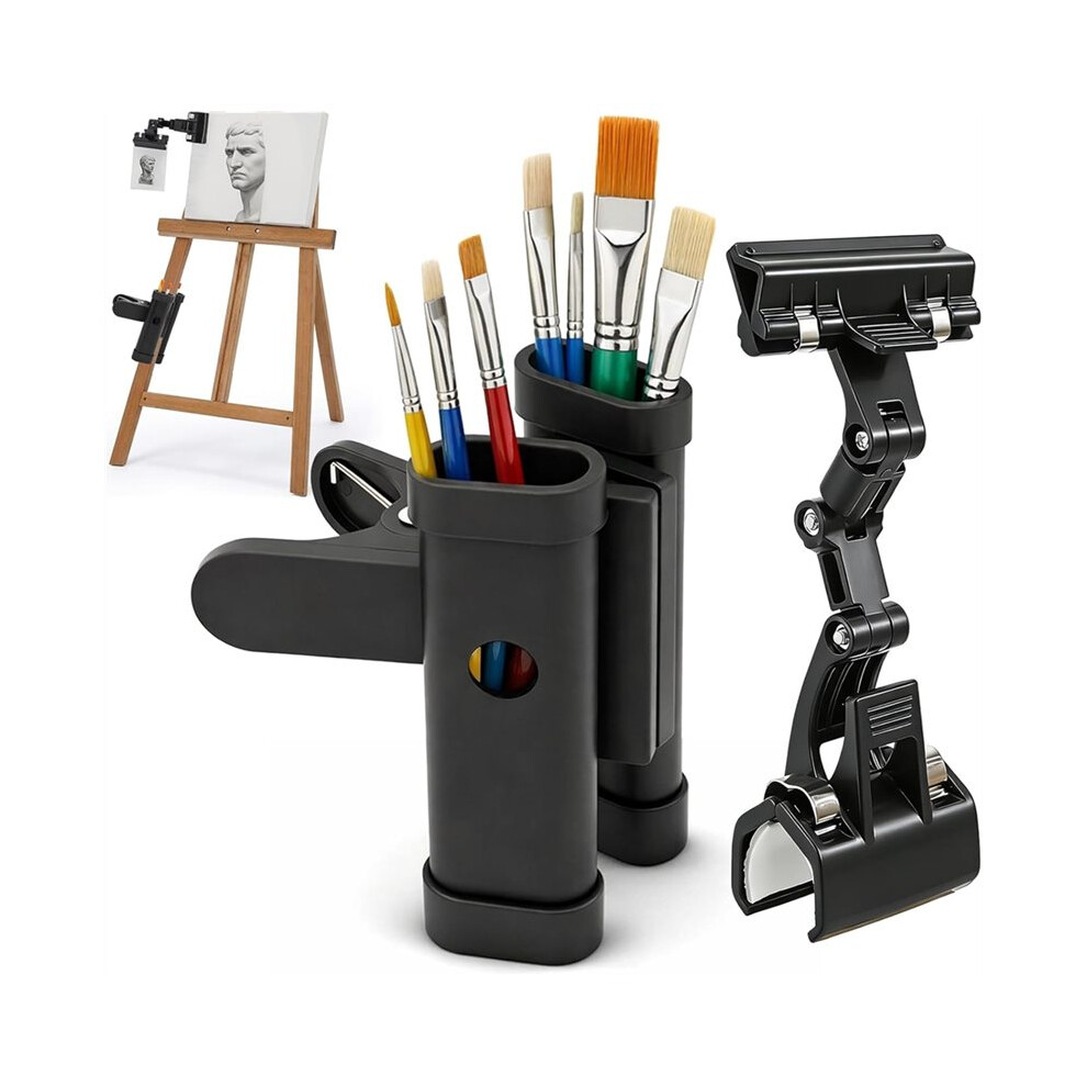 Paint Brush Copy Clip Holder, Metal Easel Brush Clip, 360 Rotatable Paper Document Sign Holder For Typing, Holder Clamp 4712119962969