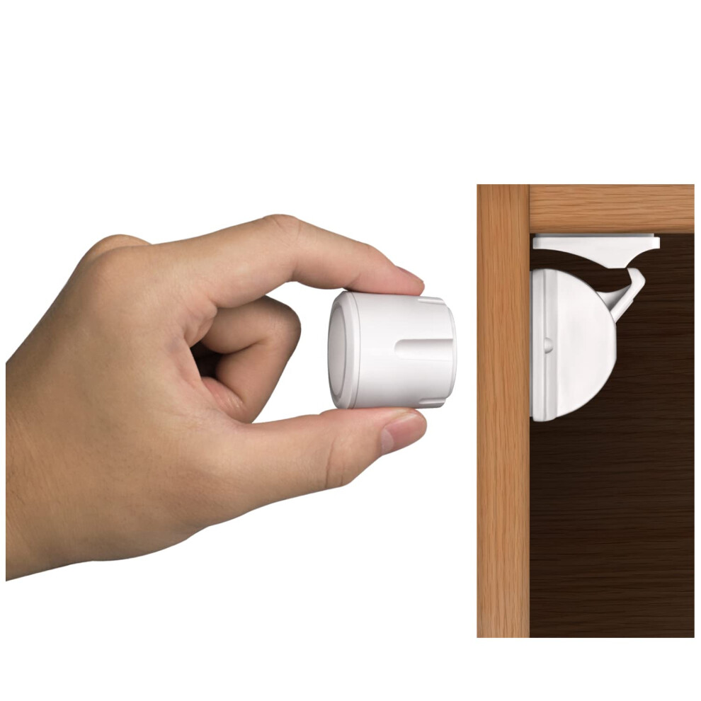 Child & Baby Safety Proof Magnetic Cupboard Locks (8 Locks & 2 Keys), Easy Install In Seconds, Invisible Child Safety Locks For Cabinets And Norjews