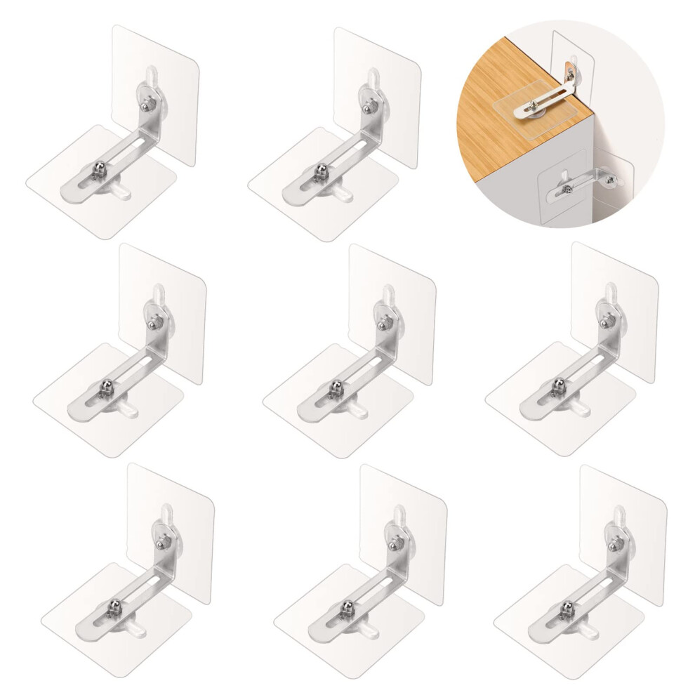 Furniture Wall Anchors For Baby Proofing, Adhesive Anti-Tip Safety Metal Bracket For Fixing Bookcase Cabinet Dresser, Baby & Pet Protector Ootsr