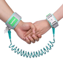 AOMIG Anti Lost Safety Wrist Link Belt, 1.5M Wrist Reins for Toddlers with Key Lock, Baby Reins Toddler Reins for Walking & Travel, Toddler Wrist
