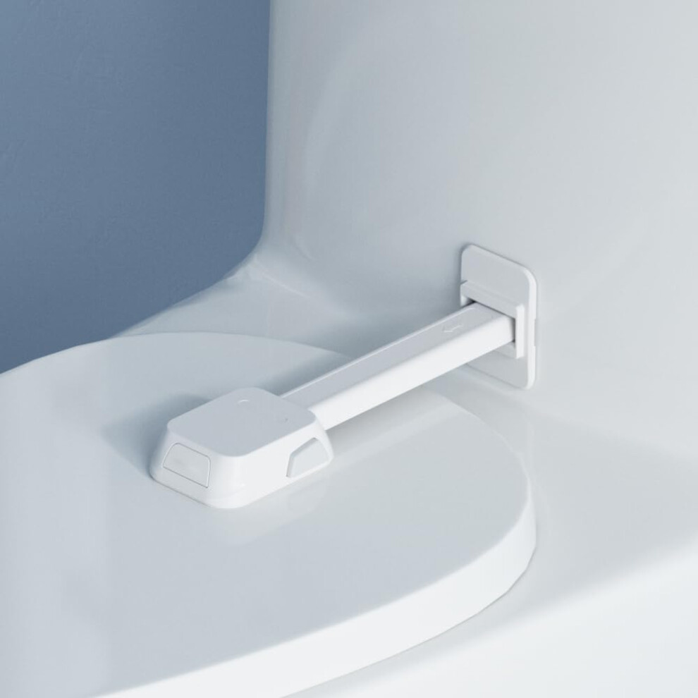 1 Pcs Child Proof Toilet Lock, Toilet Seat Lock For Baby Safety, Toilet Lid Lock Fit For Most Toilet, No Tools Needed (White) White Safelon