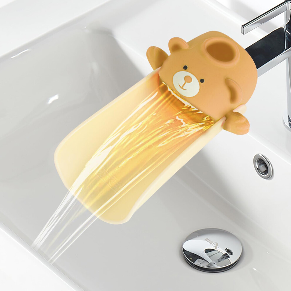 Faucet Extender Toddler,With Temperature Sensor Effect, Silicone Faucet Extender, Faucet Handle Extender, Sink Handle Extenders, Guide Sink Odiwen