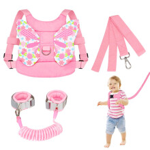 Baby Reins, Toddler Reins, Baby Walking Harness Anti-Lost Toddler Reins Baby Reins Walking Harness Butterfly Wings with Anti Lost Wrist Link for