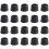 Rubber Anti Vibration Isolator Absorber Base Foot Pad 60Pcs Black 4