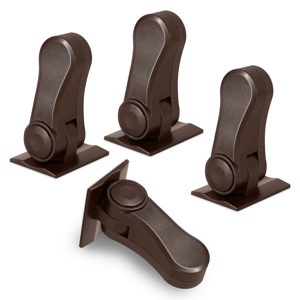 Saconell Door Locks For Children, 4 Pack Baby Proofing Door Handle Lock, Pet Proof And Child Proof Door Lever Locks Self-Adhesive Baby Proofing Door