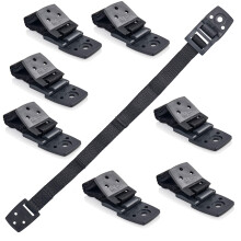 Bebe Earth Furniture Straps - Anti Tip Strap for Baby Proofing & Child Safety - 8 Pack of Adjustable TV & Wall Straps - Fixings to Anchor Shelves &