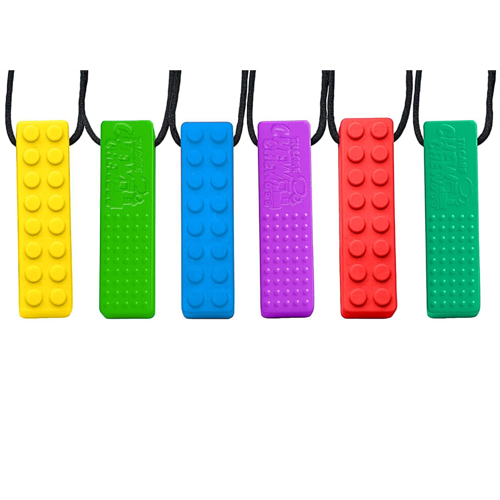 Sensory Necklace ? Best For Kids Or Adults That Like Biting Or Have Autism ? Perfectly Textured Silicone Chewy Toys - Chewing Tilcare Chew Chew