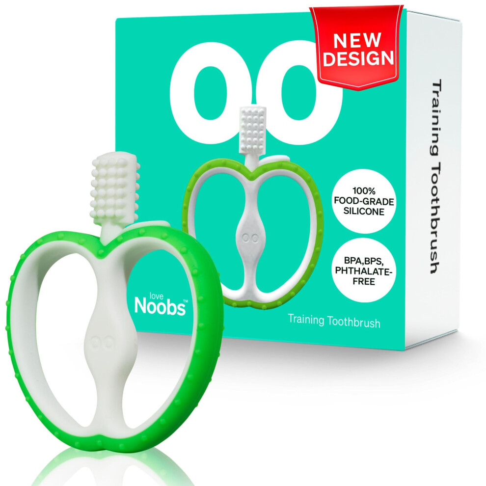 Love Noobs Baby Toothbrush By Lovenoobs?, Baby Teething Toys, Teethers For 4-12 Months, Teething Relief, Silicone Teethers For 4-12 Months, Bpa/Bps Free, 100%