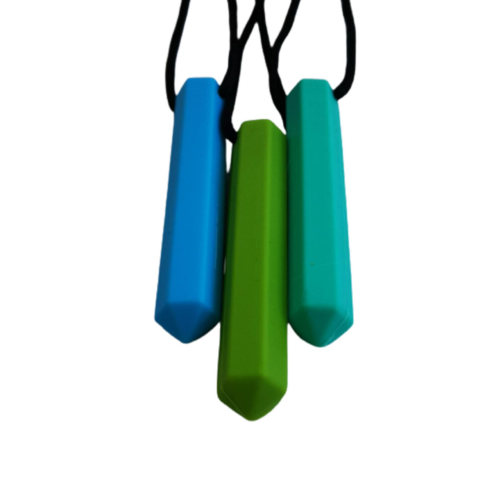 Sensory Chew Necklace Chewelry For Kids, Teens Or Adults With Autism Adhd Who Need To Stim Chew Bite Or Fidget Chewy Aids Help Concentration Biting 3 Chuchumz