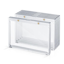 5 Pack 175pt Vertical Booklet Magnetic Card Holder, One Touch Card Case Holder for Trading Cards, Baseball Card Holder