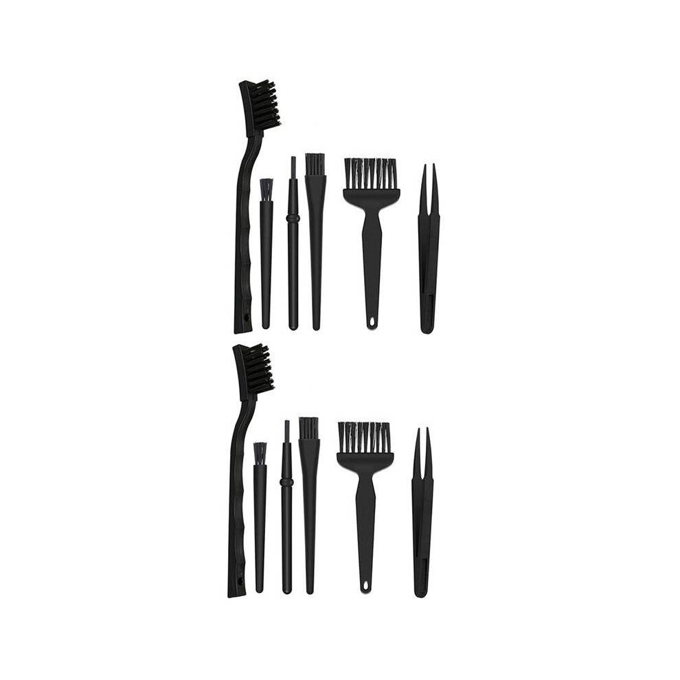 2Set 12Pcs Keyboard Cleaning Brush Kit Small Computer Dust Brush Cleaner Anti-Static For Laptop Pc Usb Cleaning Tool 4712639122119