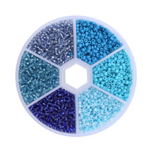 Boxed 2mm Glass Seed Beads Pendant Crystal Gasket Glass Beads for Jewelry Making DIY Handmade Accessories