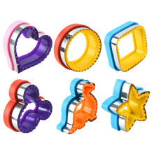 Sandwich Cutter and Sealer Set for Children Kids DIY Cookies Mold Food Fruit Vegetable Shapes Bento Lunch Accessories