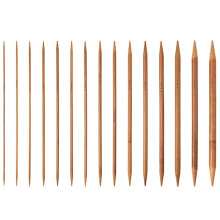 75-Teiliges Set mit 20 cm Langen, Doppelseitigen, Karbonisierten Stricknadeln Aus Bambus (2,0 mm-10 mm)