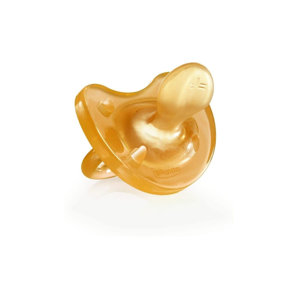 Physio Soft 00073000310000 Teat 0M+, Rubber, 1 Piece, Neutral, Orange Chicco