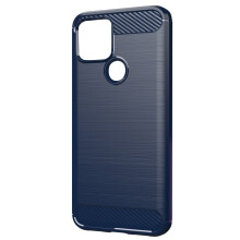 Adatto per  Pixel 5 Custodia per Cellulare, Custodia Morbida Protettiva nel Silicone Spazzolato TPU Anti-Goccia Blu