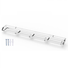 Transparente Wandvitrine für 4 Hockeypucks, Acryl-Schaukasten für Signierte Souvenirs