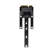 Tarjeta Adaptadora MSATA A NGFF M.2, Tarjeta de Expansión Convertidora  PCI-e A NVME, Compatible con SSD M.2 2230, 2242, 2260 y 2280