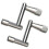 2Pack Drum Keys&Continuous Motion Speed Key Compatible with Drum Tuning Key Percussion Hardware Tool 1