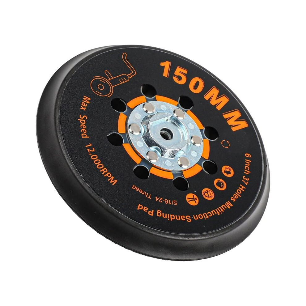 6 Inch Sander Backing Pad With 37 Holes 150Mm, For Maxxt, For Orbital Sander And Polisher, Max Speed 12,000 Rpm 6032609052177