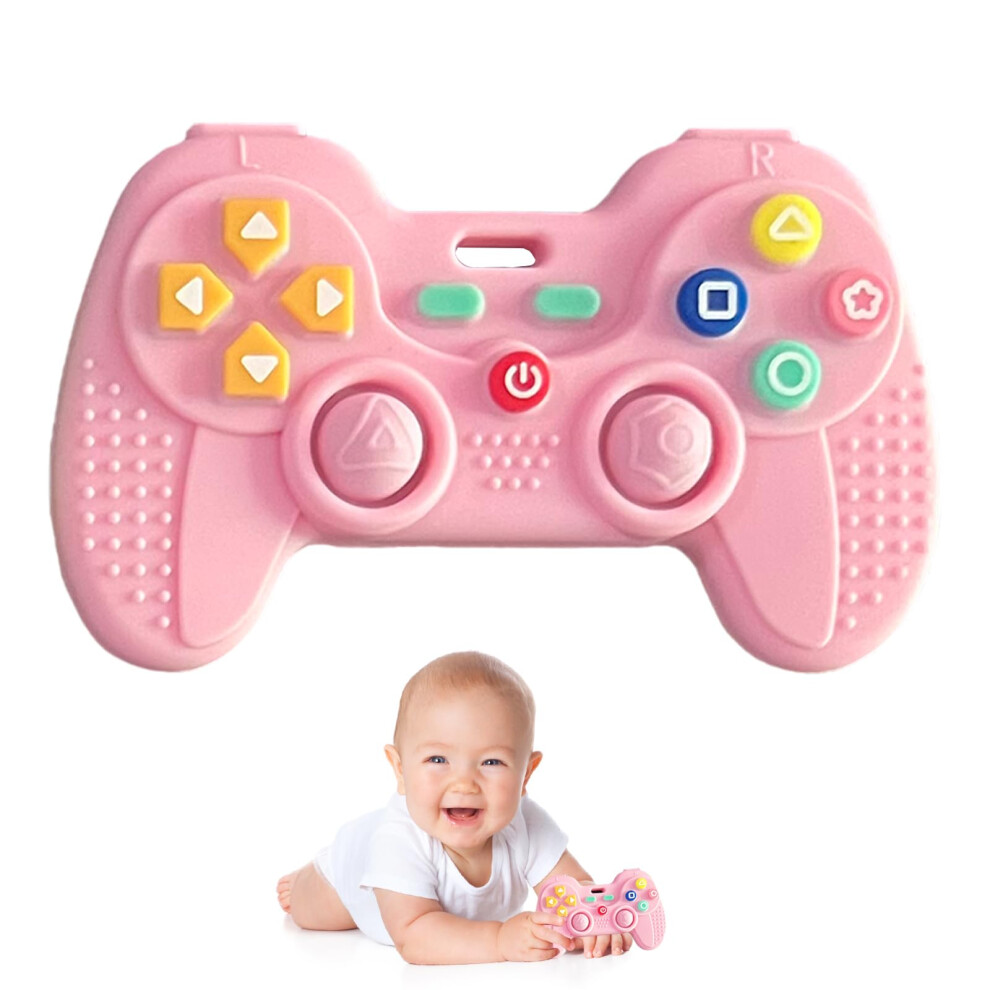 Silicone Teething Toys For Babies 0-6 Months, Teethers For Babies 6-12 Months, Remote Teether For Baby, Sensory Toys For Babies, Baby Chew Toys Hooku
