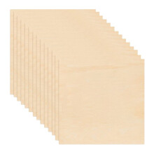 50Packs 4 X 4 Inch Onafgewerkte Balsahout Vellen, 1/16 Inch Dunne Houten Vellen  Houten Board Multiplex voor Ambachten