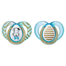 Tommee Tippee 2 Fashion Pacifiers 6-18 Months Boy - 2 Count