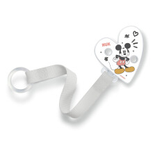 NUK Soother Band & Soother Clip | For All Soothers | Resilient and Shatter-Proof | Disney Mickey Mouse