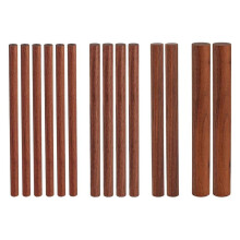 14 Stuks Walnoothouten Deuvelstaven van 4 Stuks, Lengte 6 Inch, Houten Stokjes, Onafgewerkte Ronde Stokjes, Gewaxte Houten Stokjes