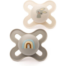 MAM Original Start Soothers | 0-2 Months | 2 Pack | Newborn Dummies | Comes in Dummy Steriliser Case | Sustainable Materials | Baby Accessories for