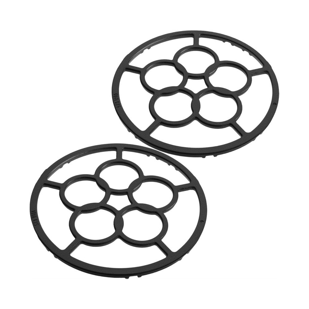 2 Pack Cast Iron Wok Support Ring, 7.28Inch Non Slip Gas Hob Ring Reducer, Metal Stovetop Stand Trivets Extender 4712844182021