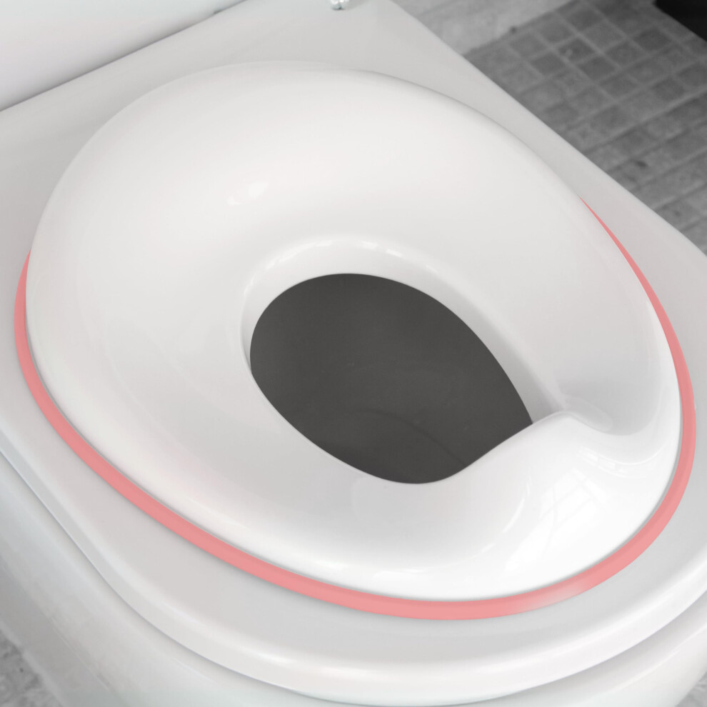 Jool Baby Products Jool Baby Potty Training Seat For Boys And Girls - Fits Round & Oval Toilets, Includes Free Storage Hook (Pink)