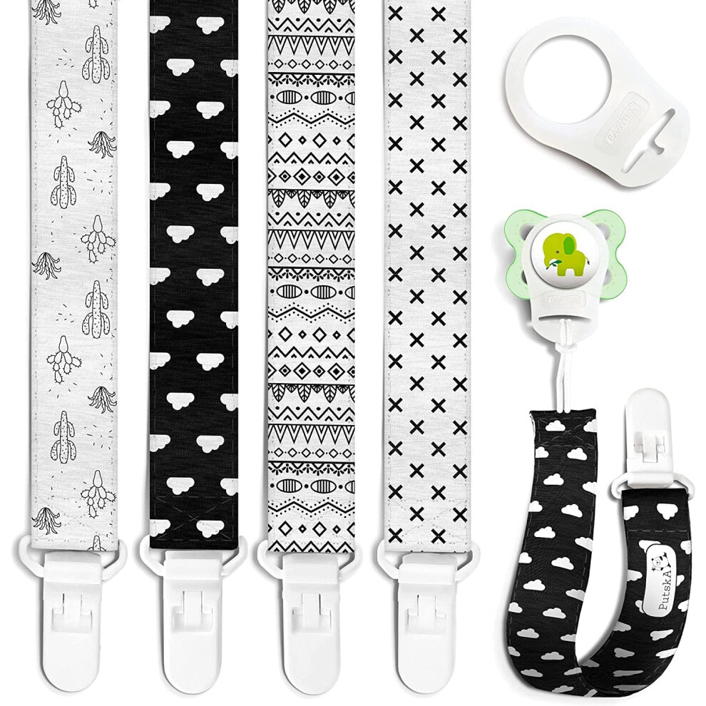 Putska Dummy Pacifier Clips For Boys And Girls