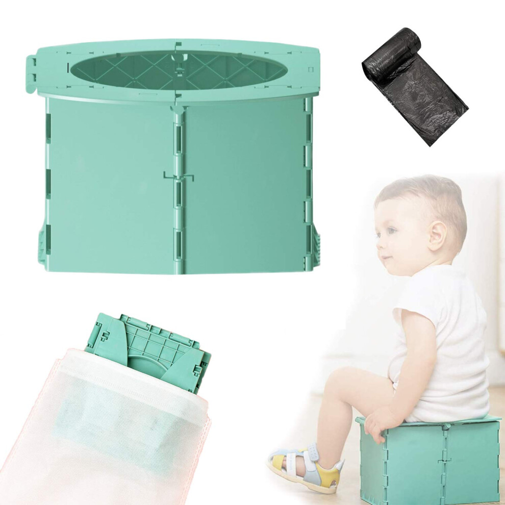 Auvstar Folding Travel Potty Toilet For Baby, Portable Toilet Seat For Babies, Environmentally Friendly Abs Plastic, Outdoor Or Training, Suitable For