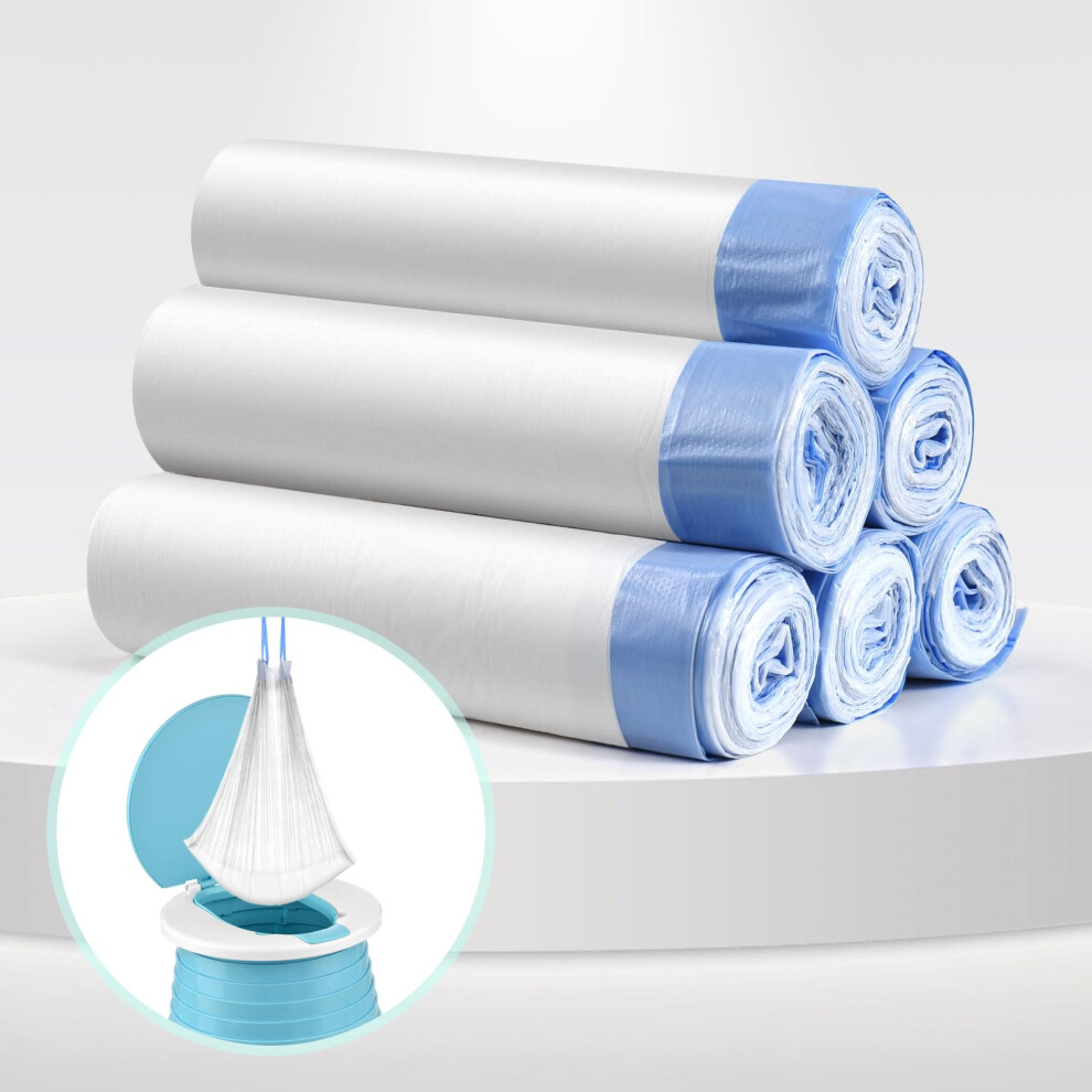 Portable Travel Potty Chair Liners Bags Universal With Drawstring For Toddler Potty Training Toilet Seat Disposable Cleaning Bag For Kids Toddler Visator