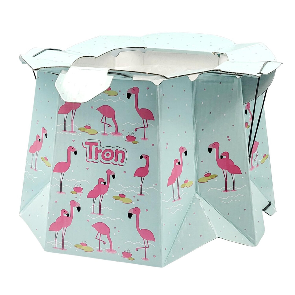 Zapa Disposable Baby Potty, Holds Pressure Of 30 Kg, Easy To Use, Absorbs Liquids And Eliminates Odors, Design: Flamingos