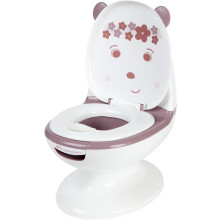 Bebeconfort Mini Size Toilet, Baby Potty Training Toilet, 1-4 Years, 0-20 Kg, Lifelike Design With Splash Guard, Real Flush Sound, Removable Bowl,