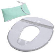 Ingenuity Foldaway Travel Potty Seat, Foldable, Compact, Non-Slip, with Splash Guard, Waterproof Bag Included, Universal Fit for Toddlers 18 Months +