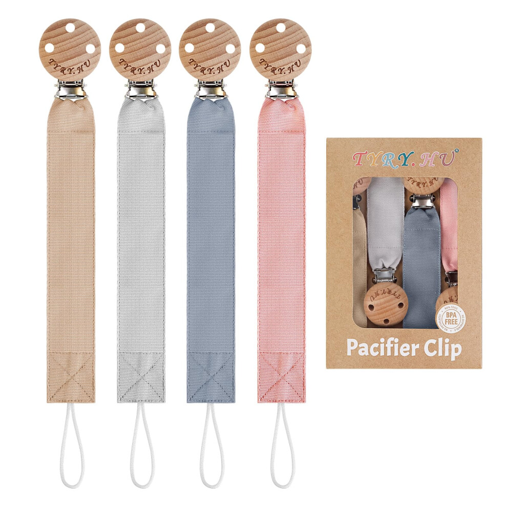 Dummy Clip For Baby Soft Fabric Pacifier Clips Handmade Ribbon Strap Pacifer Chain Holder Set For Boys And Girls Fits Most Pacifiers Unisex Tyry.hu